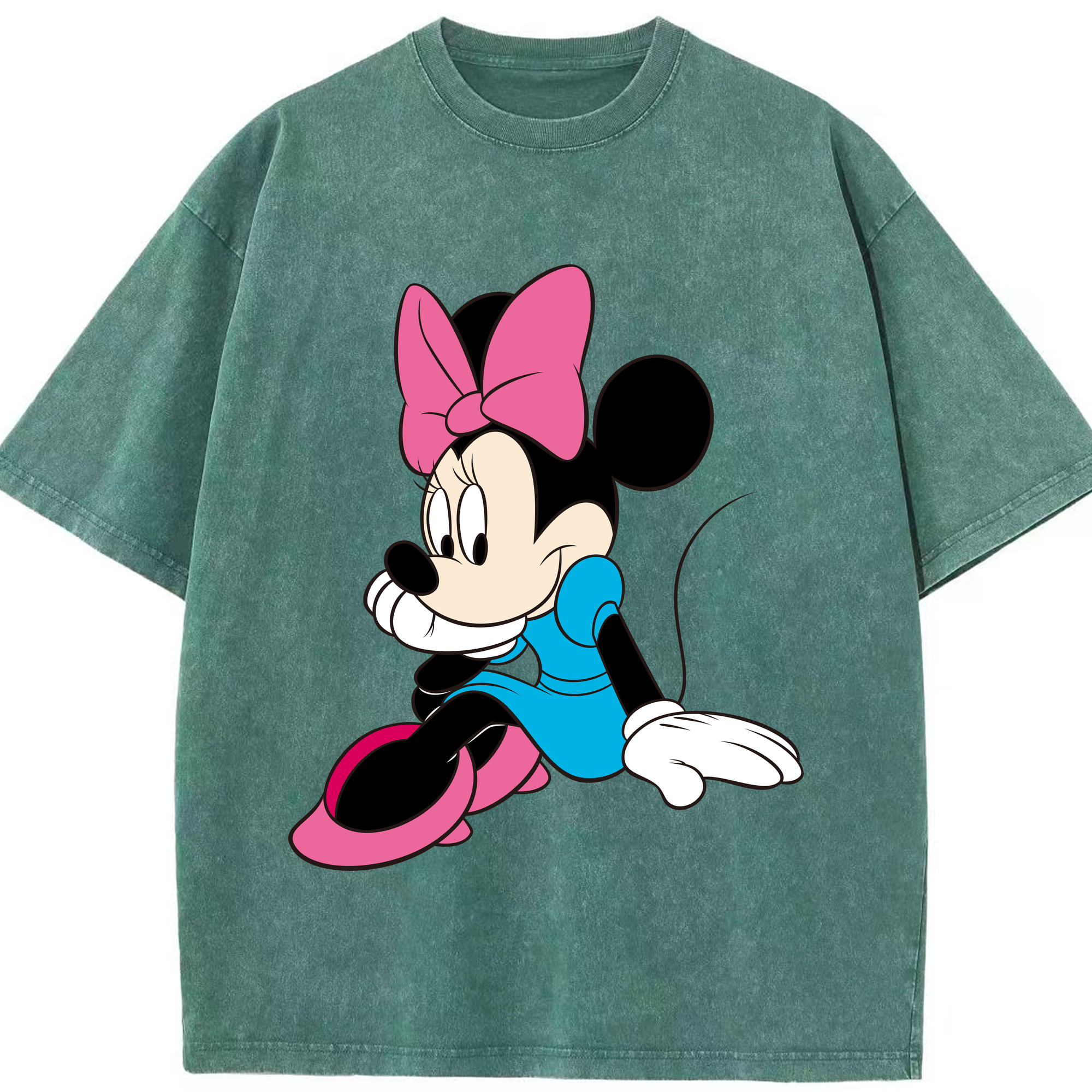 （画像用） ミッキーマウス Mickey Mouse 綿100% ヴィンテージ風 半袖Tシャツ（フロントプリント）